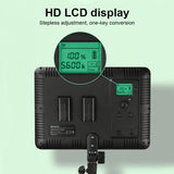 600 Led Flat Fill Light with Remote & Display - Ttv-600 - 45-Degree Angle