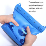 Large One Shoulder Crossbody Diving Bag Waterproof & Versatile Green - Rear View