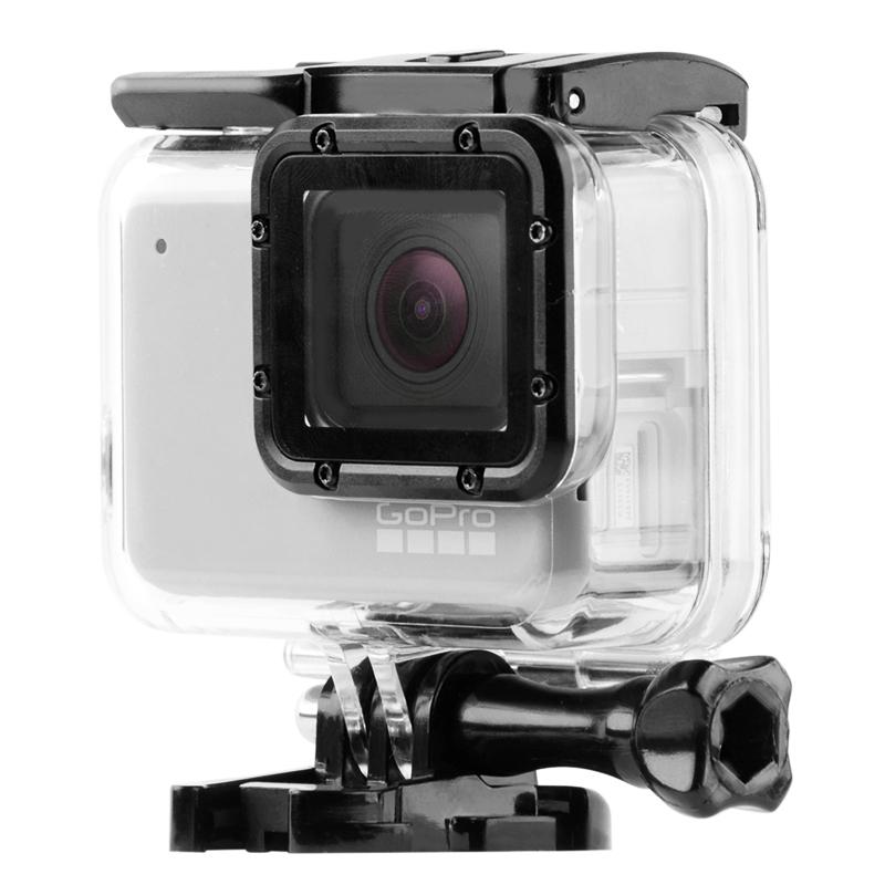 Waterproof Touch Back Cover for Gopro Hero7 - White / Silver