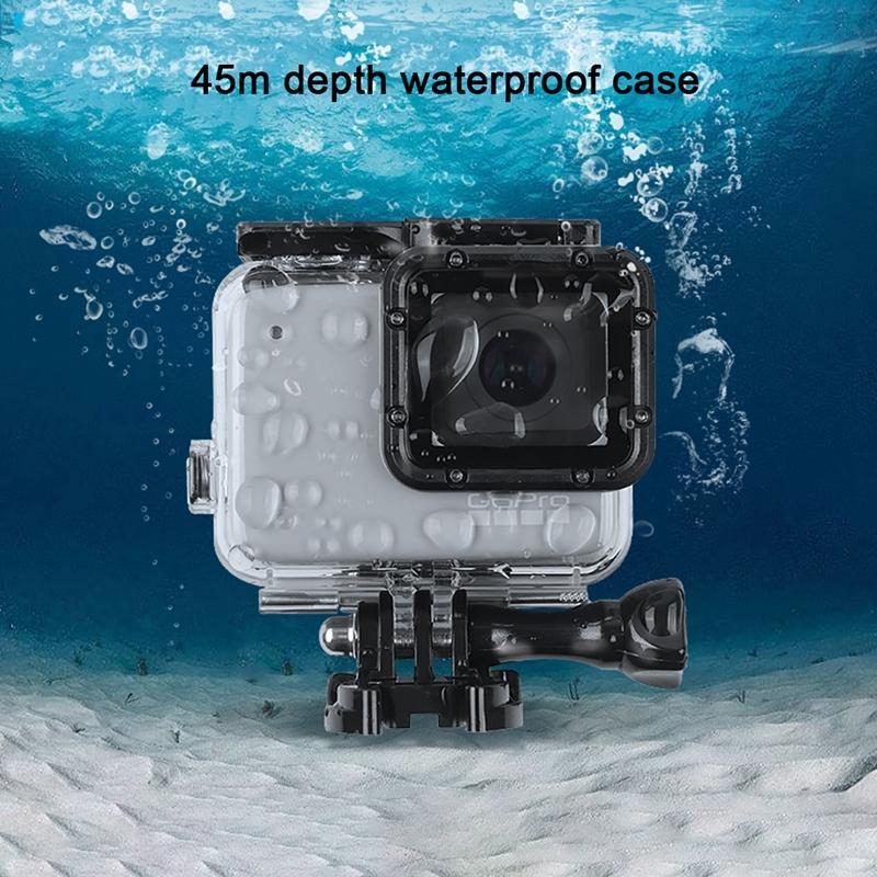 Waterproof Touch Back Cover for Gopro Hero7 - White / Silver