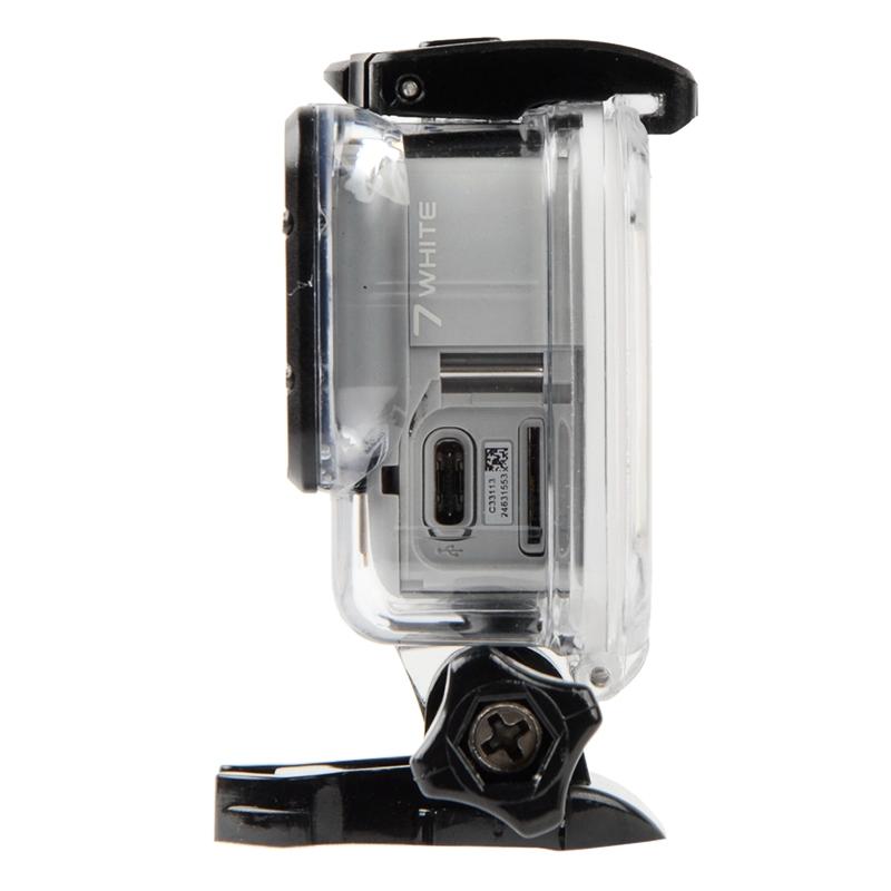 Waterproof Touch Back Cover for Gopro Hero7 - White / Silver
