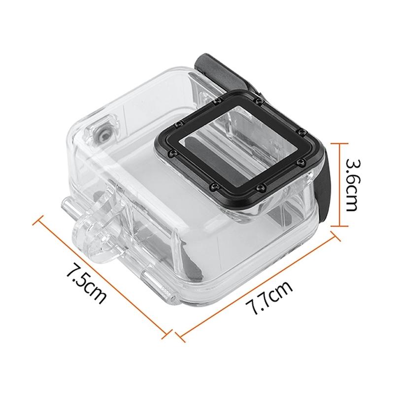 Waterproof Touch Back Cover for Gopro Hero7 - White / Silver
