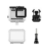 Waterproof Touch Back Cover for Gopro Hero7 - White / Silver - Extra Image