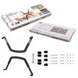 Computer Monitor Stand Accessories - Non-hole Design - Rear View
