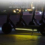 Xiaomi Mijia 1S Scooter With Colourful Marquee Light Strip - Rear View