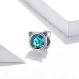 925 Sterling Silver Cat Ear Bead Bracelet / Necklace Accessory - Side View