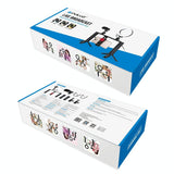 4-In-1 Vlogging Kit With 4.7 Ring Light Mic Tripod & Stabilizer - Rear View