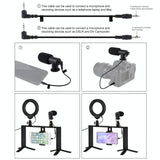 4-In-1 Vlogging Kit With 4.7 Ring Light Mic Tripod & Stabilizer - Extra Image