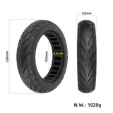 Solid 10x2.125 Inch Tyre for Ninebot Segway Electric Scooter - 45-Degree Angle