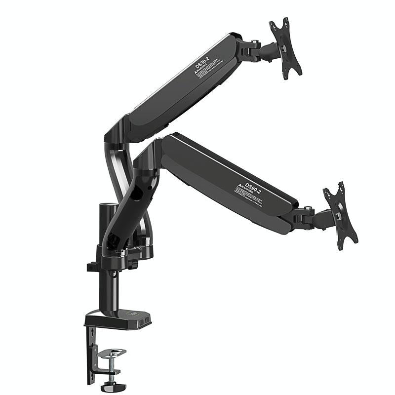 Double Screen Desktop Monitor Bracket - Air Pressure Lift