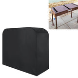 Waterproof 210d Oxford Cloth Bbq Grill Cover - Anti-uv Dust-proof Foldable - Fits Gas Charcoal Electric - 190x71x117cm - Black - Front View