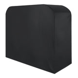 Waterproof 210d Oxford Cloth Bbq Grill Cover - Anti-uv Dust-proof Foldable - Fits Gas Charcoal Electric - 190x71x117cm - Black - Side View