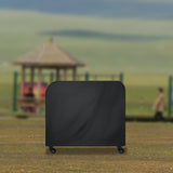 Waterproof 210d Oxford Cloth Bbq Grill Cover - Anti-uv Dust-proof Foldable - Fits Gas Charcoal Electric - 190x71x117cm - Black - Low Angle