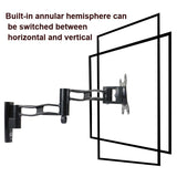 Telescopic Rotating Tv Wall Mount for Gibbon L33 Monitors - Close-Up Angle