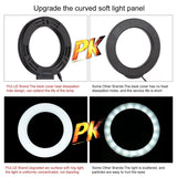 Live Broadcast Phone Bracket & Tripod Mount with Extension Rod & 6.2 Inch Led Ring Light Kit - Extra Image