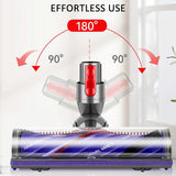 Soft Velvet Roller Direct Drive Brush Head for Dyson Vacs - Close-Up Angle