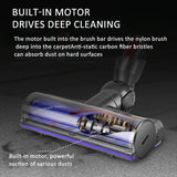 Soft Velvet Roller Direct Drive Brush Head for Dyson Vacs - Low Angle