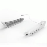 4-port Usb Hub Base for Ps5 Horizontal Stand - Side View