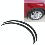 2 Pcs 45Cm Car Stickers Rubber Large Round Arc Strips Universal Fender Flares Wheel Eyebrow Decal Sticker Eyebrow Car-Covers Black Striped Round Arc Strips - 54Cm - Top-Down View