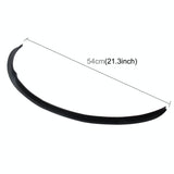 2 Pcs 45Cm Car Stickers Rubber Large Round Arc Strips Universal Fender Flares Wheel Eyebrow Decal Sticker Eyebrow Car-Covers Black Striped Round Arc Strips - 54Cm - Side View