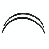 2 Pcs 45Cm Car Stickers Rubber Large Round Arc Strips Universal Fender Flares Wheel Eyebrow Decal Sticker Eyebrow Car-Covers Black Striped Round Arc Strips - 54Cm - Extra Image