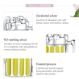 925 Sterling Silver Beer Mug Beads For Diy Bracelets & Necklaces - Rear View