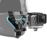 Waterproof Helmet Mount for Gopro Hero7 - Protective Case - Front View