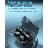 Waterproof Wireless Bluetooth Earphones with Touch Screen and Charging Box