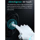 Waterproof Wireless Bluetooth Earphones with Touch Screen and Charging Box - Close-Up Angle
