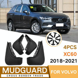 For Volvo Xc60 2018-2023 4Pcs / Set Car Auto Soft Plastic Splash Flaps Fender Guard - Side View