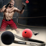 Adults' Fight Club Training Head-Mounted Elastic Boxing Ball In Pu Leather - Close-Up Angle