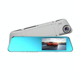 5.18 Full Hd Touch Screen Dual-lens Rearview Mirror Dvr Camera - Front View