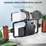 Smartphone Video Rig With Stabilizer Handles For Vlogging And Live Broadcast - Side View