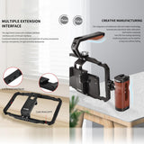 Smartphone Video Rig With Stabilizer Handles For Vlogging And Live Broadcast - Rear View