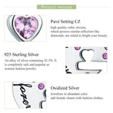 925 Sterling Silver Diamond Heart Spoon Bracelet - 45-Degree Angle
