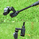 Telescopic Extension Rod for Handheld Three-axis Gimbal Stabilizer - 19cm to 73cm - Low Angle