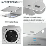 Adjustable Laptop Stand - 360 Degree Rotation - 11-17 Inch Notebooks - 45-Degree Angle