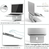 Adjustable Laptop Stand - 360 Degree Rotation - 11-17 Inch Notebooks - Rear View