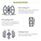 925 Sterling Silver Dream Catcher Bracelet Beads - 45-Degree Angle