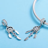 925 Sterling Silver Dream Catcher Bracelet Beads - Rear View