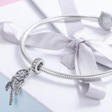 925 Sterling Silver Dream Catcher Bracelet Beads - Close-Up Angle
