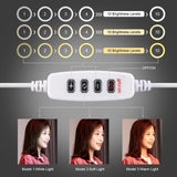 16cm Usb Led Ring Light with Tripod and 3 Modes - Black - Extra Image