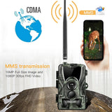 Waterproof 3G Hunting Trail Camera With Night Vision And 120 Degree Pir Angle - Side View