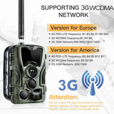 Waterproof 3G Hunting Trail Camera With Night Vision And 120 Degree Pir Angle