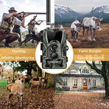Waterproof 3G Hunting Trail Camera With Night Vision And 120 Degree Pir Angle - Low Angle