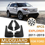 For Ford Explorer 2011-2019 4Pcs / Set Car Auto Soft Plastic Splash Flaps Fender Guard - Side View