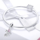 925 Sterling Silver Love Life Pendant For Diy Necklace / Bracelet - Low Angle