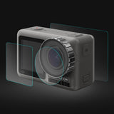 9h Tempered Glass Film for Dji Action Lens and Lcd Display - Side View