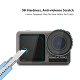 9h Tempered Glass Film for Dji Action Lens and Lcd Display - Extra Image
