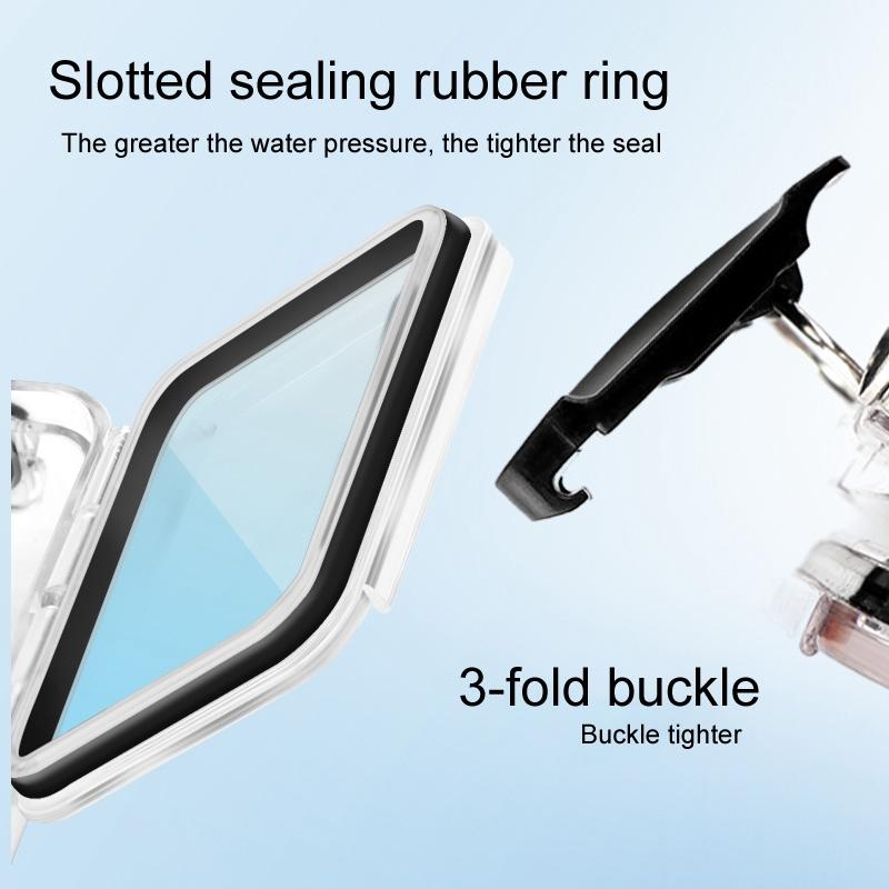 Waterproof Case for Gopro Hero8 with Touch Back Cover and Lens Filter - 45m